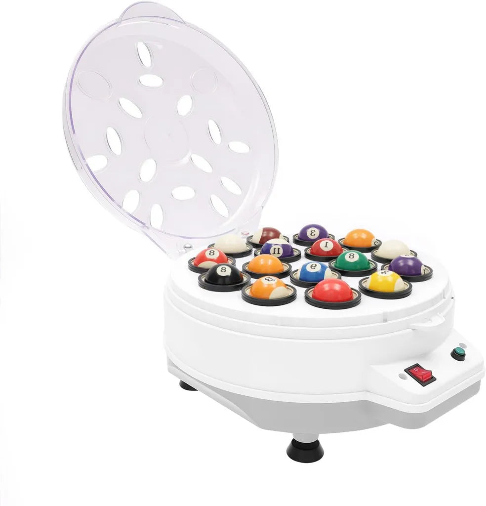Machine de nettoyage professionnelle pour balles de billard | Nettoyeur automatique 16 boules 1000 tr/min