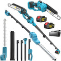 Jeu d'outils ¨C sans fil, moteur sans balais, 8 Pouces, 4,0 Ah, pour l'entretien du jardin