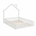 Lit d'enfant cabane en bois Blanc 90x190 cm