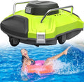 Robot Nettoyeur de Piscine Automatique, Sans Fil, Double Moteur, Auto-Stationnement, Autonomie 90 Min, pour Piscines Hors Sol et Enterr¨¦es jusqu'¨¤ 93 m2