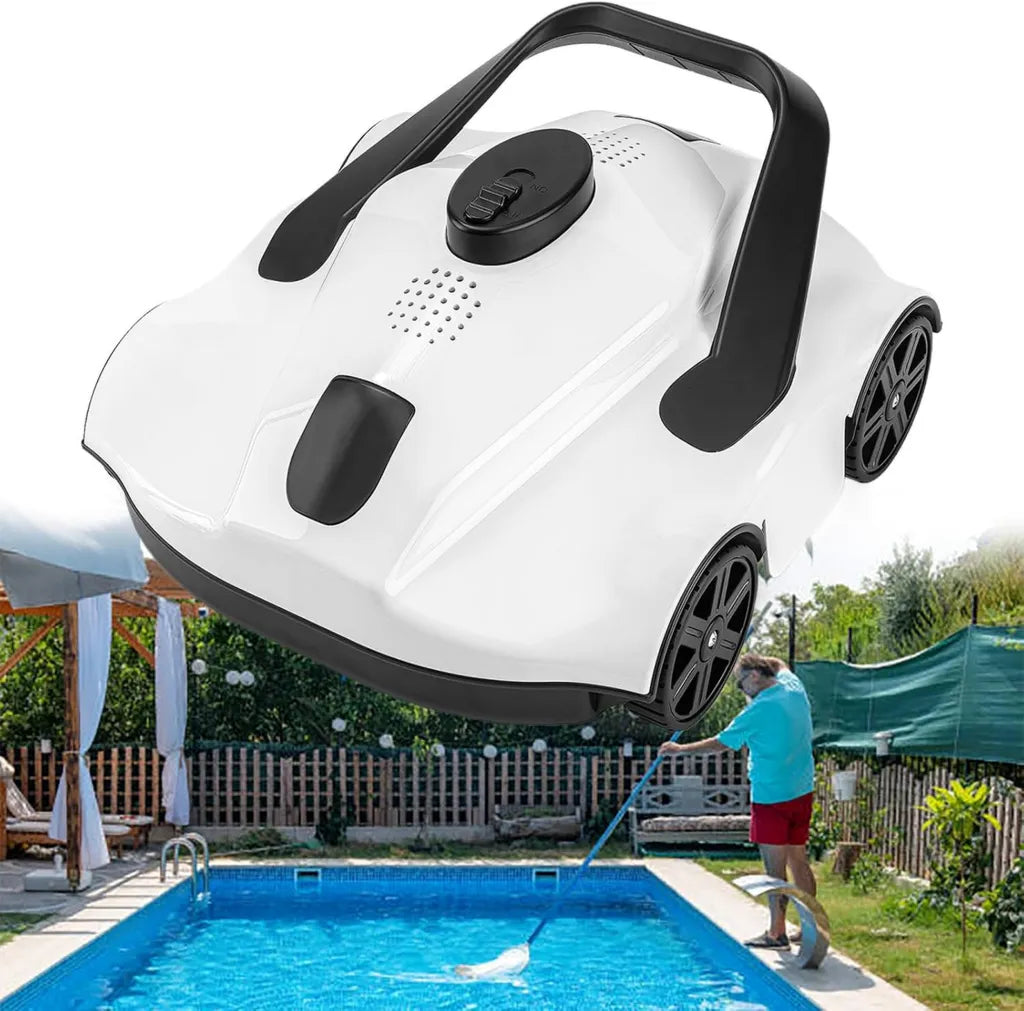 Aspirateur Piscine Automatique Sans Fil, Autonomie 130 Min, Pour Piscines Creus¨¦es Jusqu'¨¤ 860 pi2