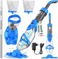 Aspirateur de Piscine ¨¦lectrique tillvex avec Batterie et Manche Extensible