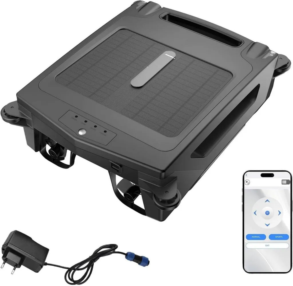 Nettoyeur de Piscine Solaire Intelligent avec Application, Modes Solaire et Rapide, Grand R¨¦servoir 3,4 L