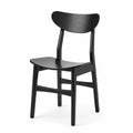 Chaise en bois noir