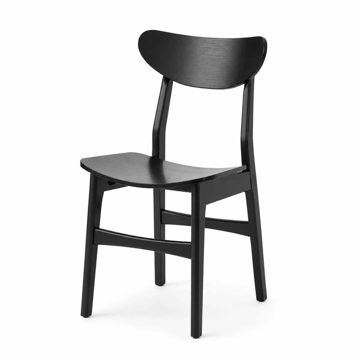 Chaise en bois noir