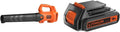 BLACK+DECKER Souffleur de feuilles ¨C ION, sans fil, 18V, 18 V, 2,0 Ah, 150 km/h, pour l'atelier et le bricolage