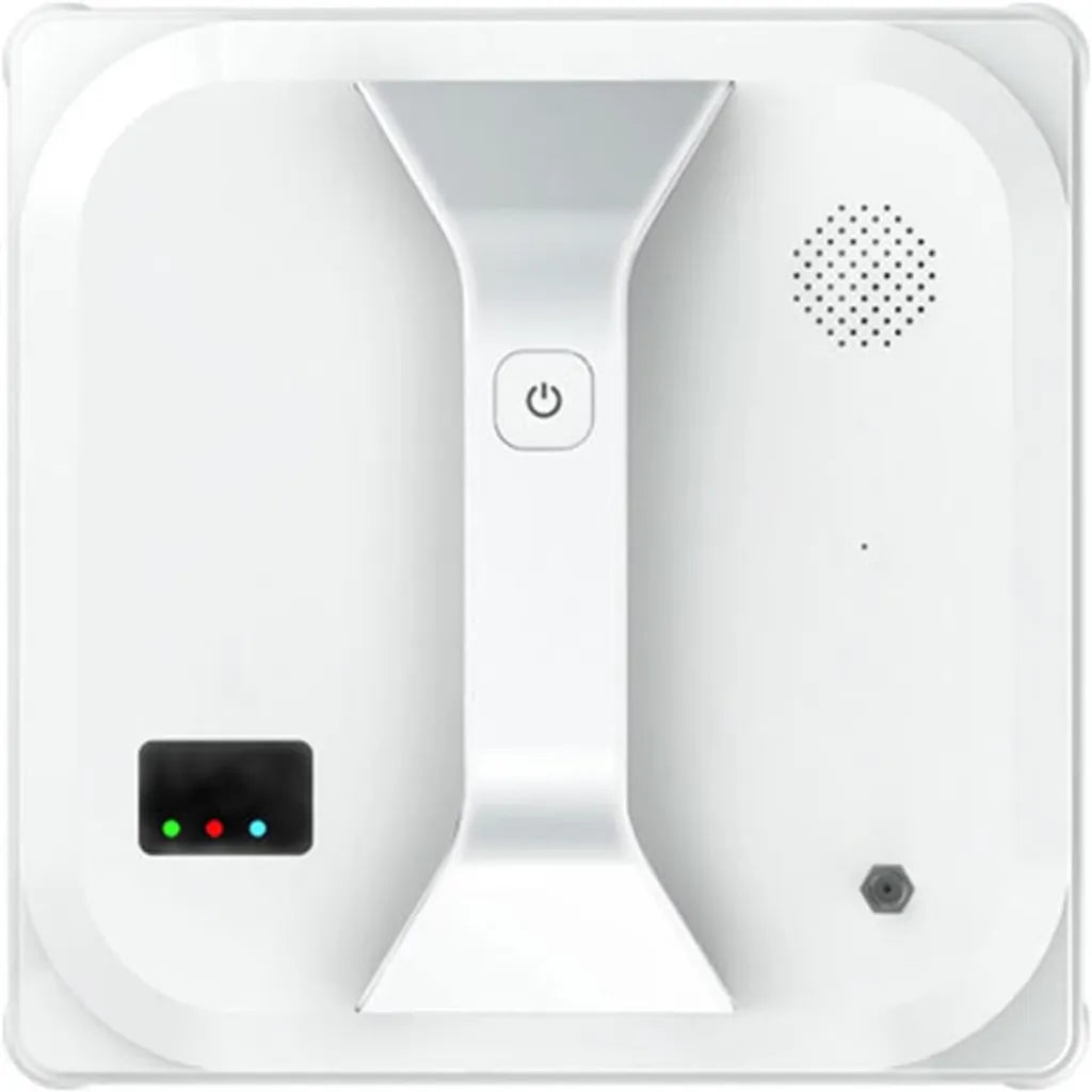 Nettoyeur de Vitres Automatique Sans Fil avec T¨¦l¨¦commande, Aspiration Puissante pour Surfaces Int¨¦rieures et Ext¨¦rieures, Id¨¦al pour Fen¨ºtres Hautes, Couleur Blanche