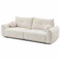 Canapé 3 places en tissu bouclette Beige