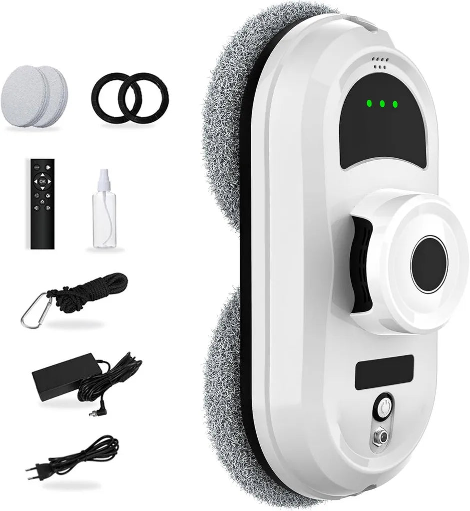 Robot de Nettoyage de Vitres 5600 PA, Automatique avec S¨¦curit¨¦ Intelligente et T¨¦l¨¦commande