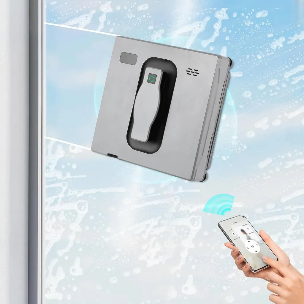 Robot nettoyeur de vitres intelligent avec double pulv¨¦risation pour nettoyage automatique des fen¨ºtres