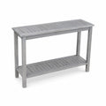 Console en bois d'acacia gris 120x30x75 cm