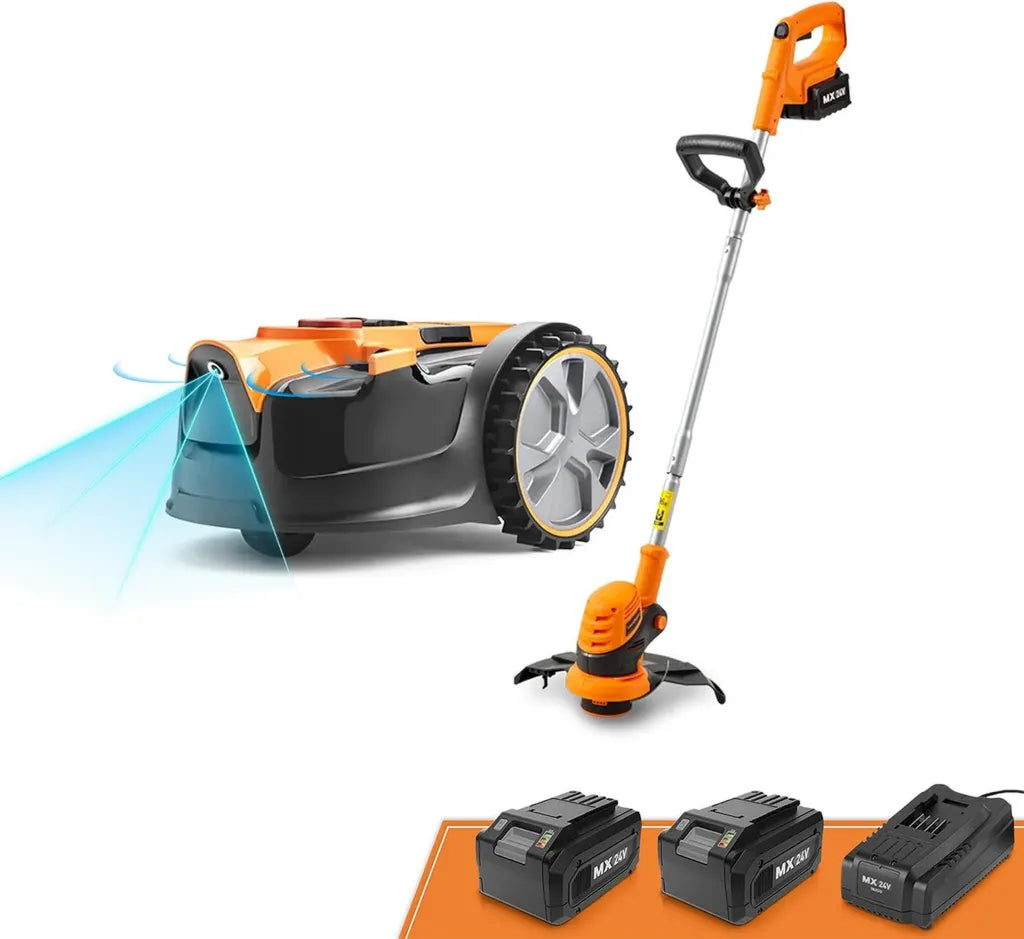 Tondeuse Robotis¨¦e sans Fil avec ¨¦vitement d'Obstacles pour 250 m2 - Silencieuse et Efficace