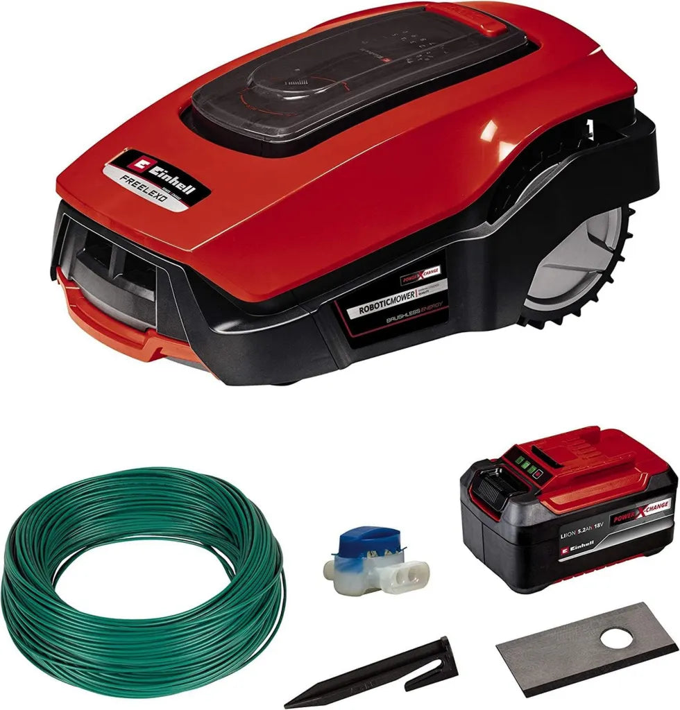 Tondeuse Robotis¨¦e Einhell FREELEXO 1200 - 18V, 1200 m2, Contr?le Bluetooth, Kit d'Installation et Batterie 5,2Ah Inclus