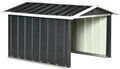 Outsunny Garage pour Tondeuse Robot en Acier Gris pour Abri de Jardin