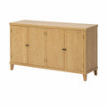 Buffet en bois de chêne massif clair 4 portes