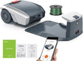 Robot Tondeuse GPS Bluetooth pour Grandes Pelouses - Jusqu'¨¤ 1500 m2, Gris