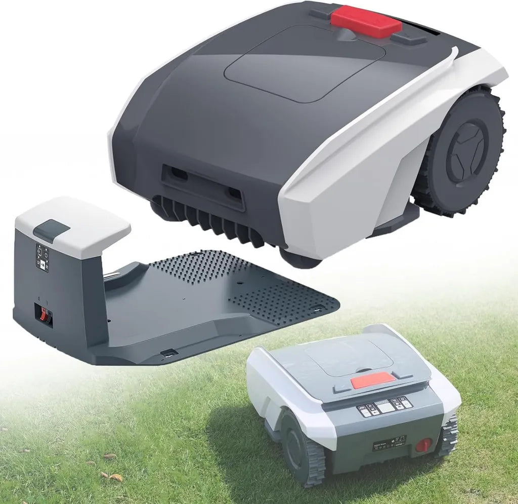 Tondeuse Robotis¨¦e Automatique avec Station de Recharge, Hauteur de Coupe R¨¦glable, Contr?le via Application et Navigation Intelligente