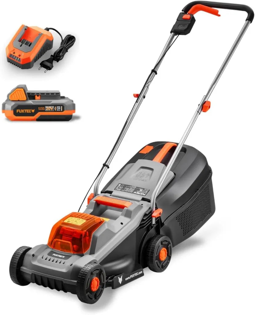 Tondeuse ¨¤ Gazon sans Fil 20 V avec Batterie et Chargeur, largeur 30 cm, id¨¦ale pour Petits Jardins