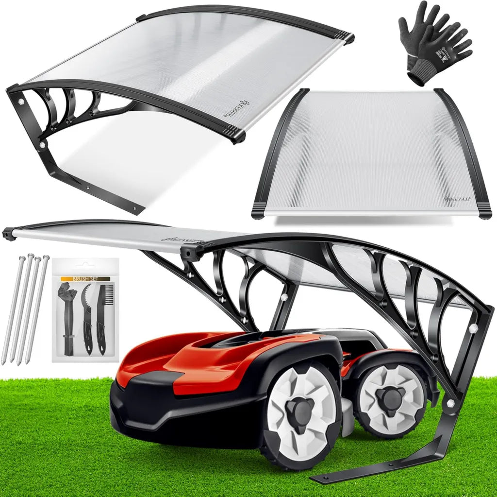 Abri Transparent R¨¦sistant aux Intemp¨¦ries pour Tondeuse et Robot de Jardin