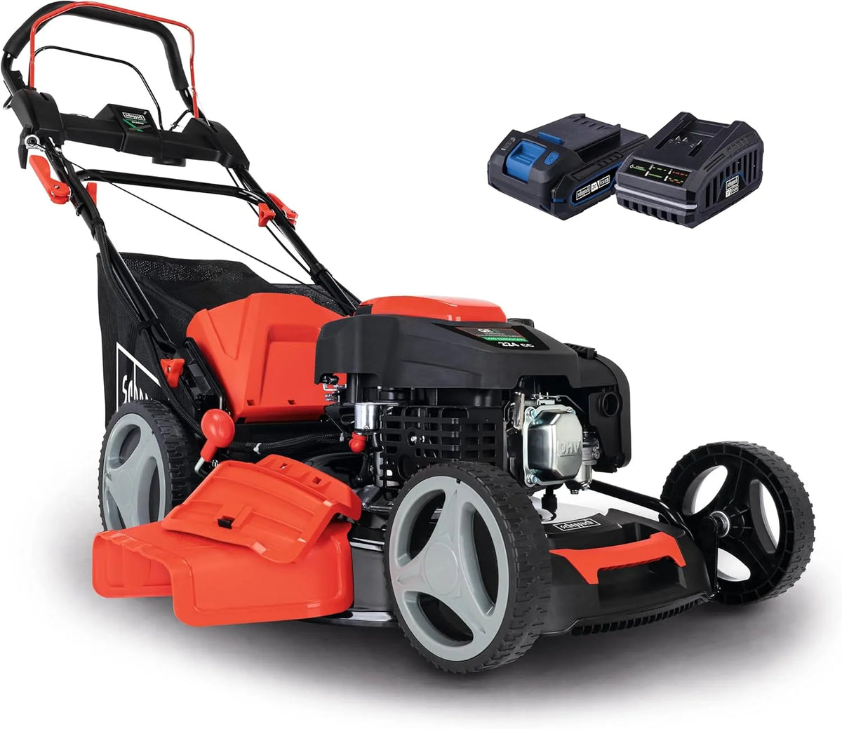 Scheppach MS225-53E Tondeuse ¨¤ gazon: 53 cm, 65 L, 2Ah, 4400 W