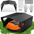 Abri en acier pour tondeuse robotis¨¦e - 78 x 63 x 40 cm - Protection anti-temp¨ºte et anti-vent