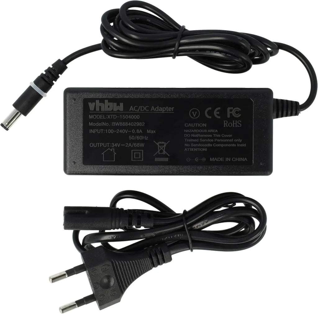 vhbw Adaptateur de Remplacement pour Robomow PWS0016R, Chargeur 2A pour Tondeuse Robotis¨¦e - Cable de 230 cm