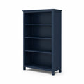 Étagère en bois 4 niveaux Bleu foncé 160x80x30 cm