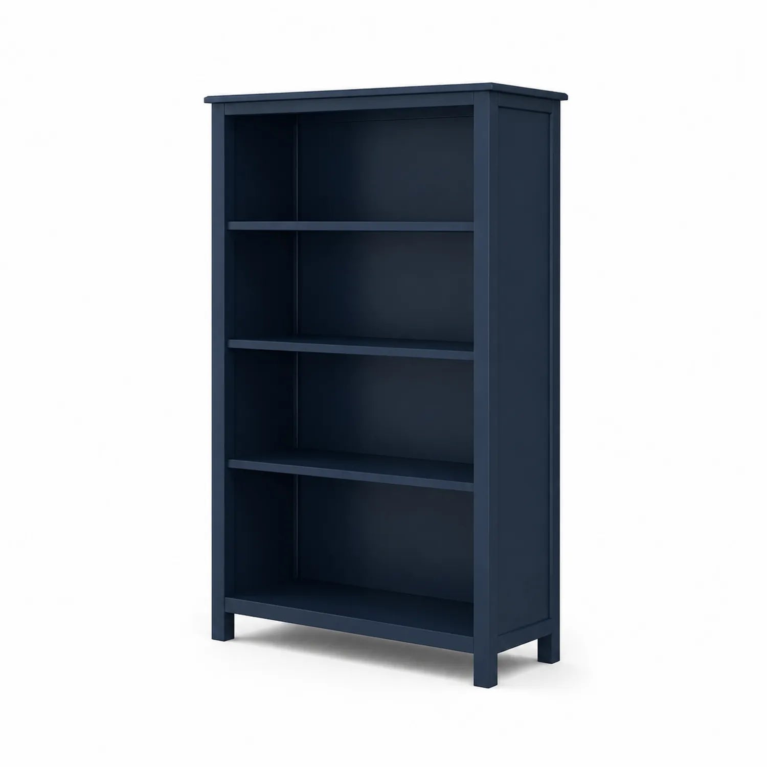 Étagère en bois 4 niveaux Bleu foncé 160x80x30 cm