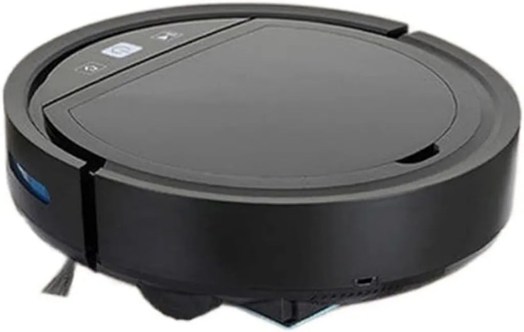 Aspirateur Robot Intelligent avec Application et Commande Vocale, Balayage et Nettoyage Humide, Convient pour Tapis et Sols Durs, Noir