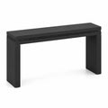 Console en bois Noir avec bordure décorative