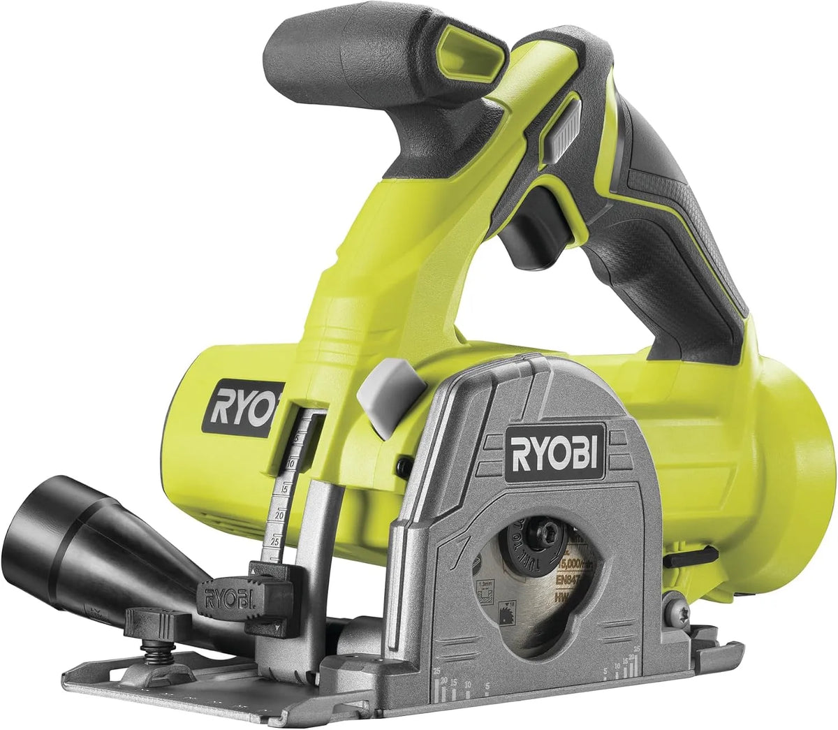 Ryobi R18MMS-0 Scie circulaire, ONE, sans fil, en bois, 18V, pour le travail du bois