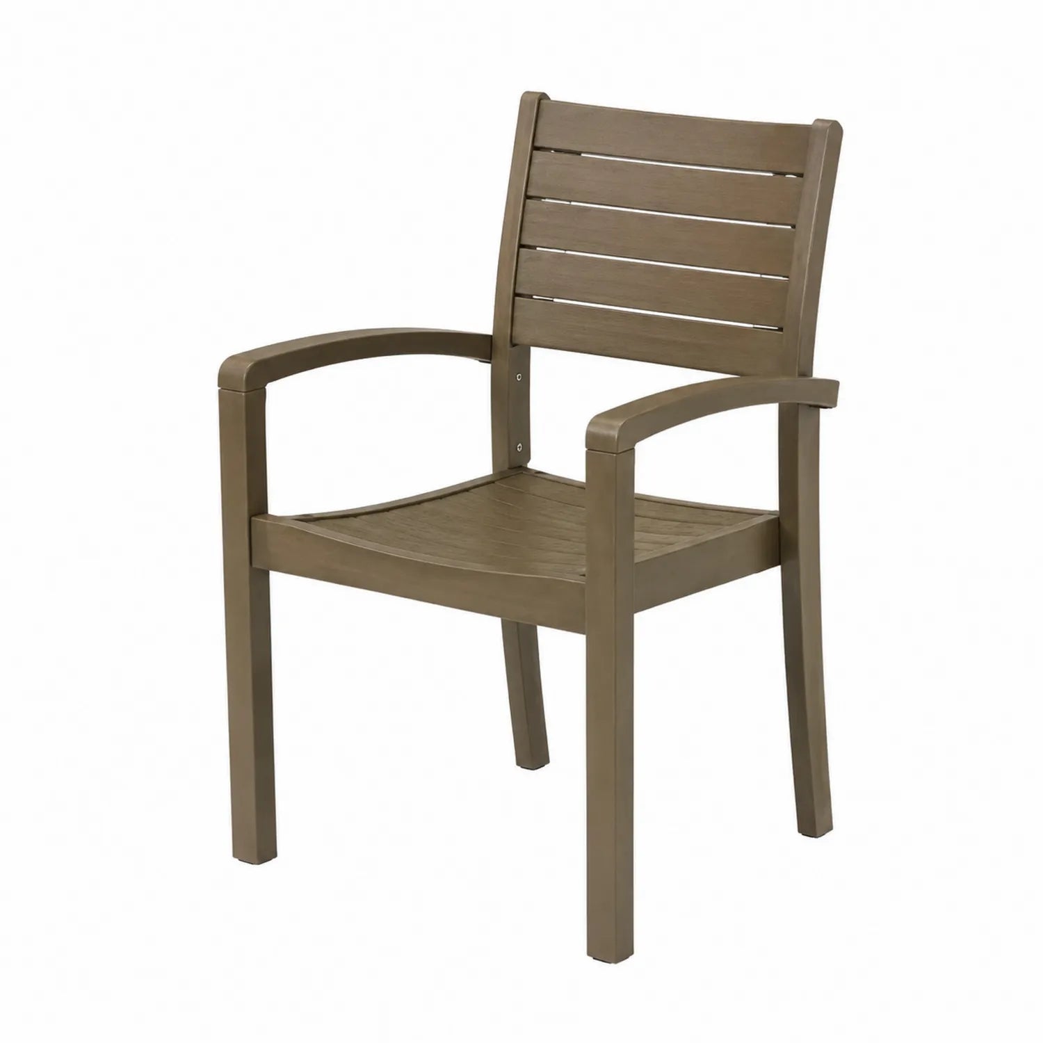 Chaise de jardin en plastique brun 55x60x85 cm