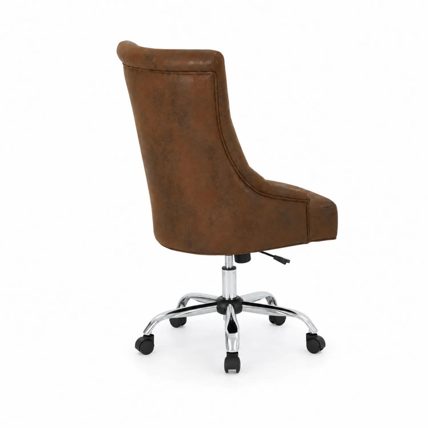 Chaise de bureau pivotante en cuir synthétique