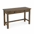 Bureau en bois avec 2 tiroirs en chêne massif marron